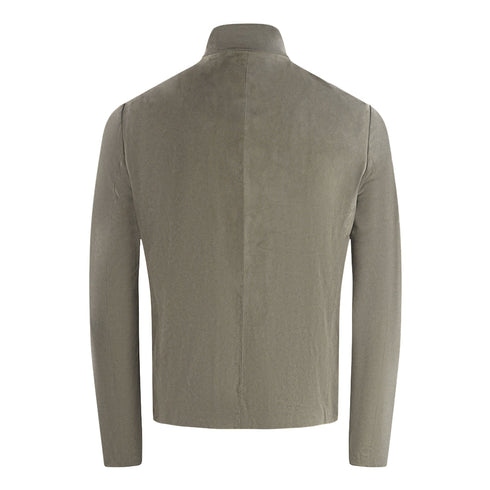 Emporio Armani Grey Leather Jacket 3Z1BM71LBBZ0645